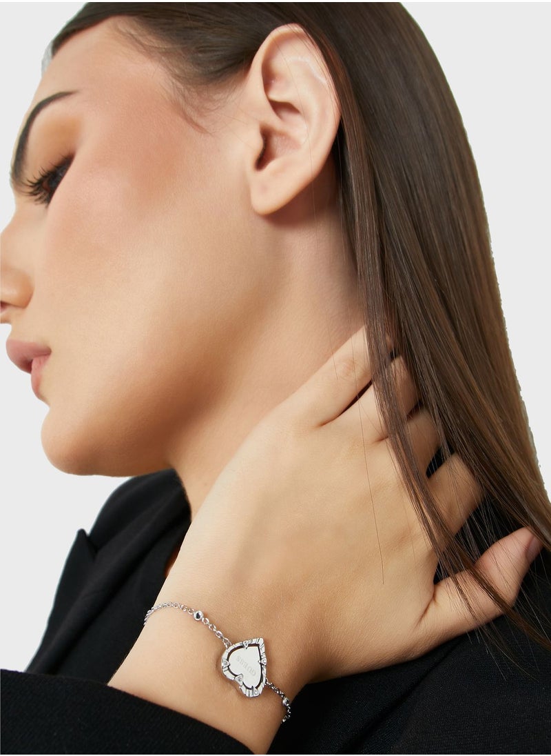 GUESS Heart Chakra Rose Quartz Bracelet  - Image 5