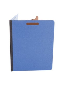 UNIVERSAL Unv10201 Letter Size 1 Divider Bright Colored Pressboard Classification Folders Cobalt Blue (10 Box)  - Image 2
