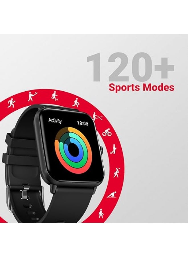 Fire-Boltt Ninja Call Pro Plus Bluetooth Calling Smart Watch, 1.83″ HD Display, AI Voice Assistant, 120+ Sports Modes, IP67 Waterproof, SpO2 & Heart Rate Monitor Smartwatch for Men & Women - Grey - Image 4