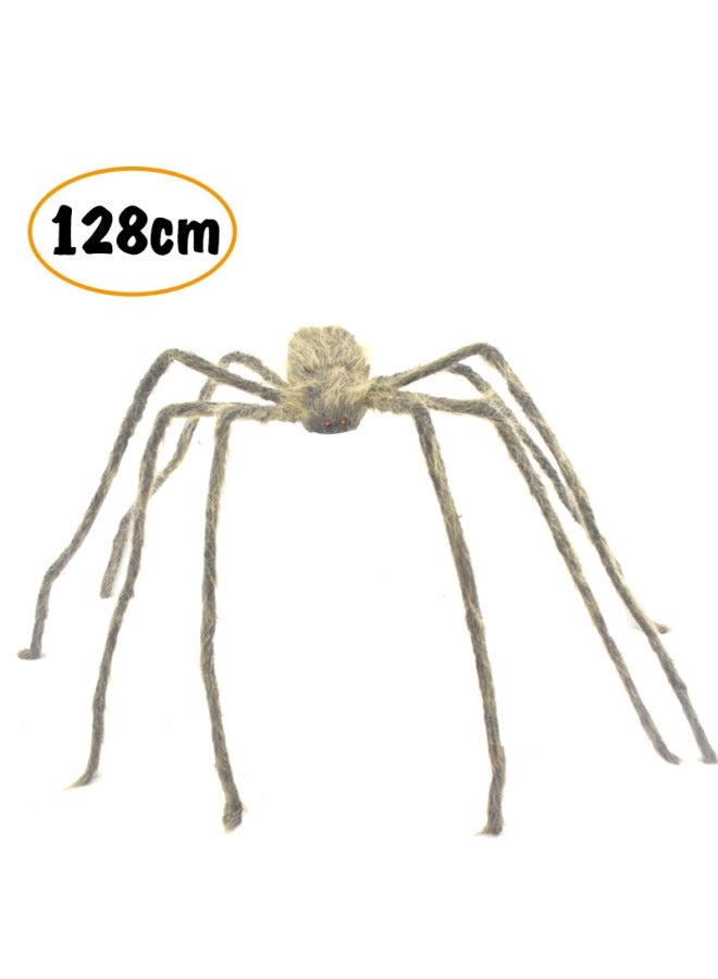 Loquat Hot Sale  King Golden Spider Holiday Bar Haunted House Layout Trick Novelty Scary Toys-Color:128cm Golden Spider - Image 1