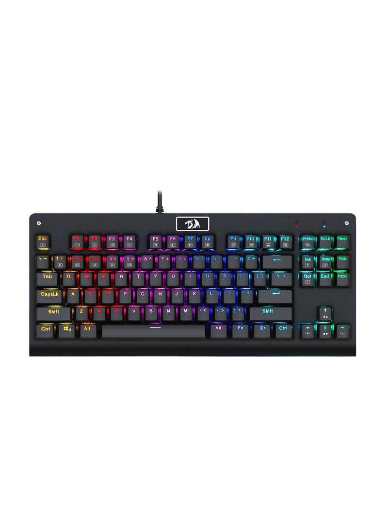 Keyboard Gaming Blue Switch USB Wired Mechanical 87Keys Backlit Mode With Keycap Puller  - Image 1
