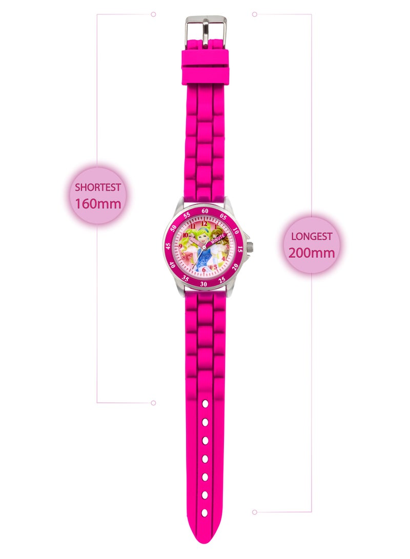 ديزني ساعة ديزني برينسيس ديزني بحزام من السيليكون الوردي - Image 3