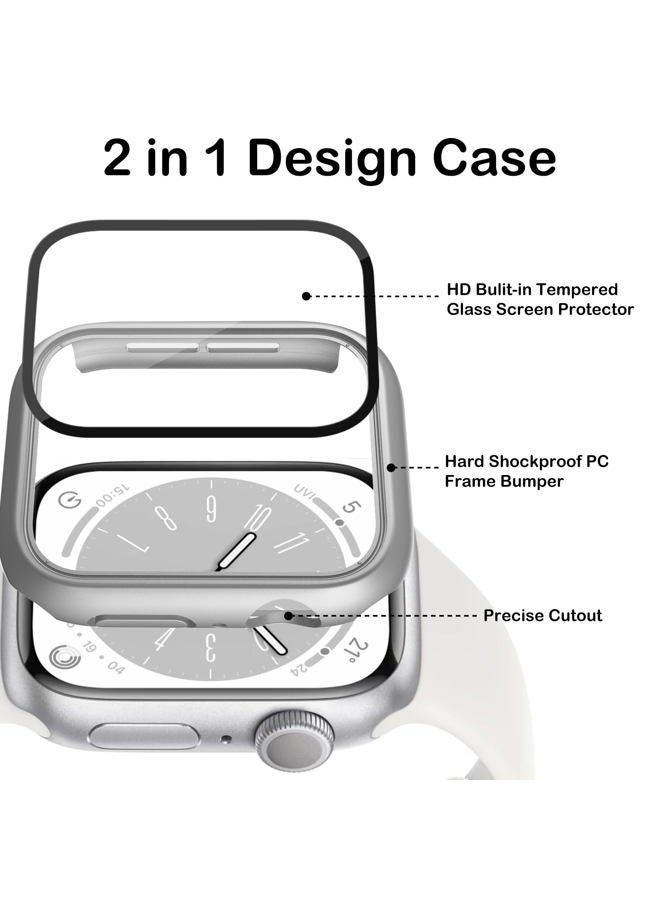 Bougraite 24 Pack Case for Apple Watch Series 10 46mm with Tempered Glass Screen Protector, Shockproof Hard PC Scratch Resistant Bumper Protective Cover Compatible with iWatch S10 46mm - Image 2