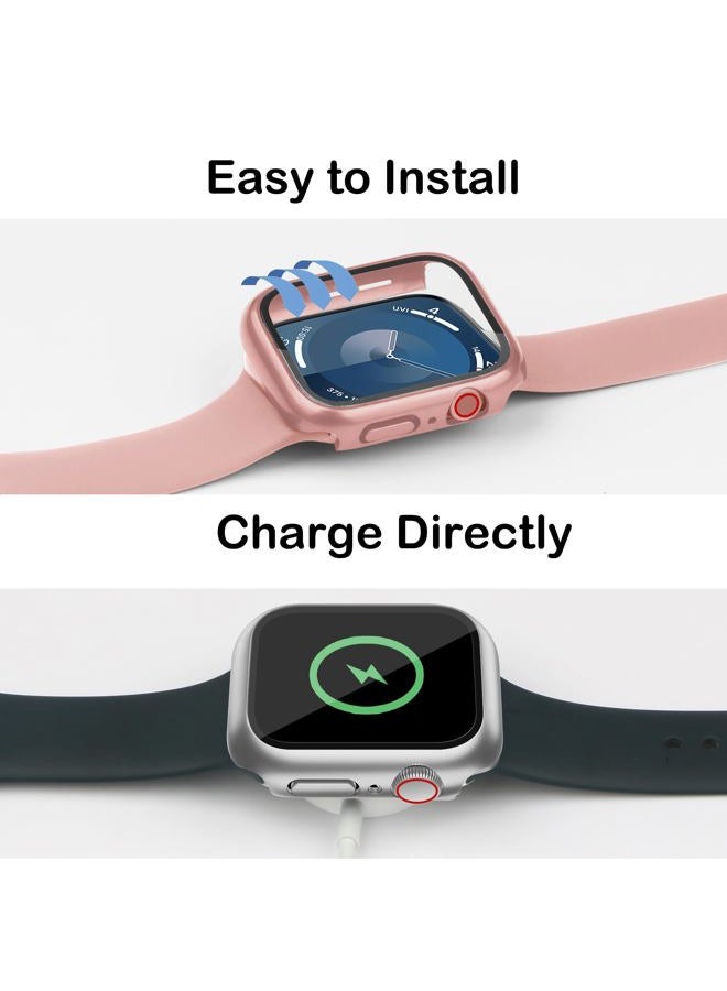 Bougraite 24 Pack Case for Apple Watch Series 10 46mm with Tempered Glass Screen Protector, Shockproof Hard PC Scratch Resistant Bumper Protective Cover Compatible with iWatch S10 46mm - Image 5