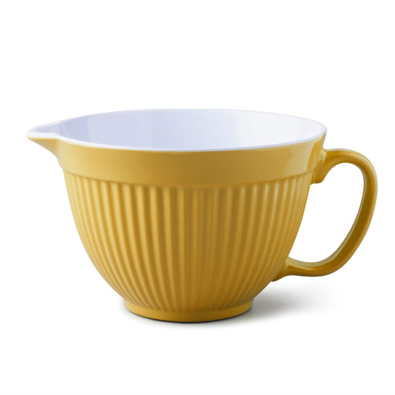 Zeal G208M Two Tone Mixing BowlBatter Jug 20cm Melamine Mustard