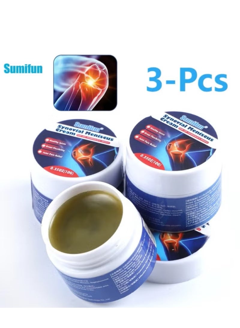 سوميفون مرهم تخفيف آلام مفصل الركبة - جل بارد لالتهاب الأوتار والقدم والمفاصل والعظام كريم العلاج الغضروف المفصلي الزليلي 3 قطع - Image 1