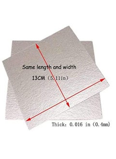 Rubik Large Microwave Waveguide Cover Plates Universal MICA Sheet for Microwave Oven Filter, Cut to Size (13x13cm) Pack of 2pcs  - Image 4