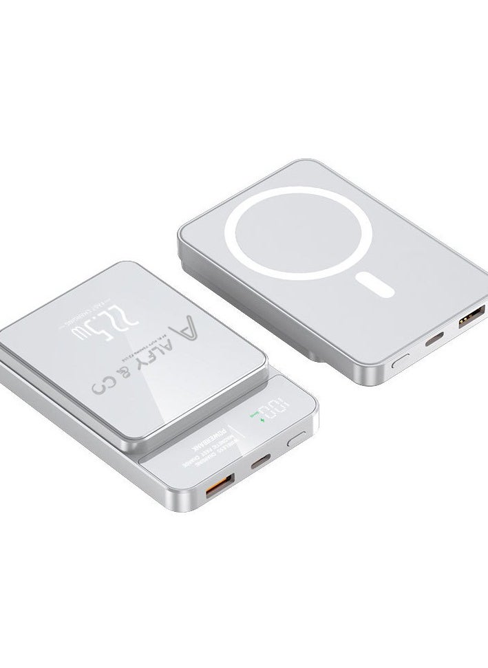 ALFY & CO - 10000 mAh Magsafe Power Bank 10000 mAh 22.5W Wireless Portable Charger with PD 20W USB-C Port, Fast Charging for MagSafe Battery Pack iPhone 15 Pro Max/iPhone 15 Plus/14/13/12 Series - Image 1