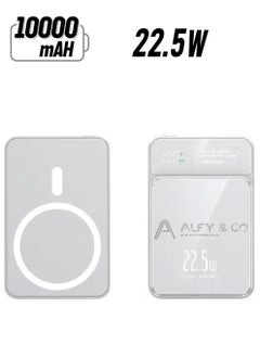 10000 mAh Magsafe Power Bank 10000 mAh 22.5W Wireless Portable Charger with PD 20W USB-C Port, Fast Charging for MagSafe Battery Pack iPhone 15 Pro Max/iPhone 15 Plus/14/13/12 Series