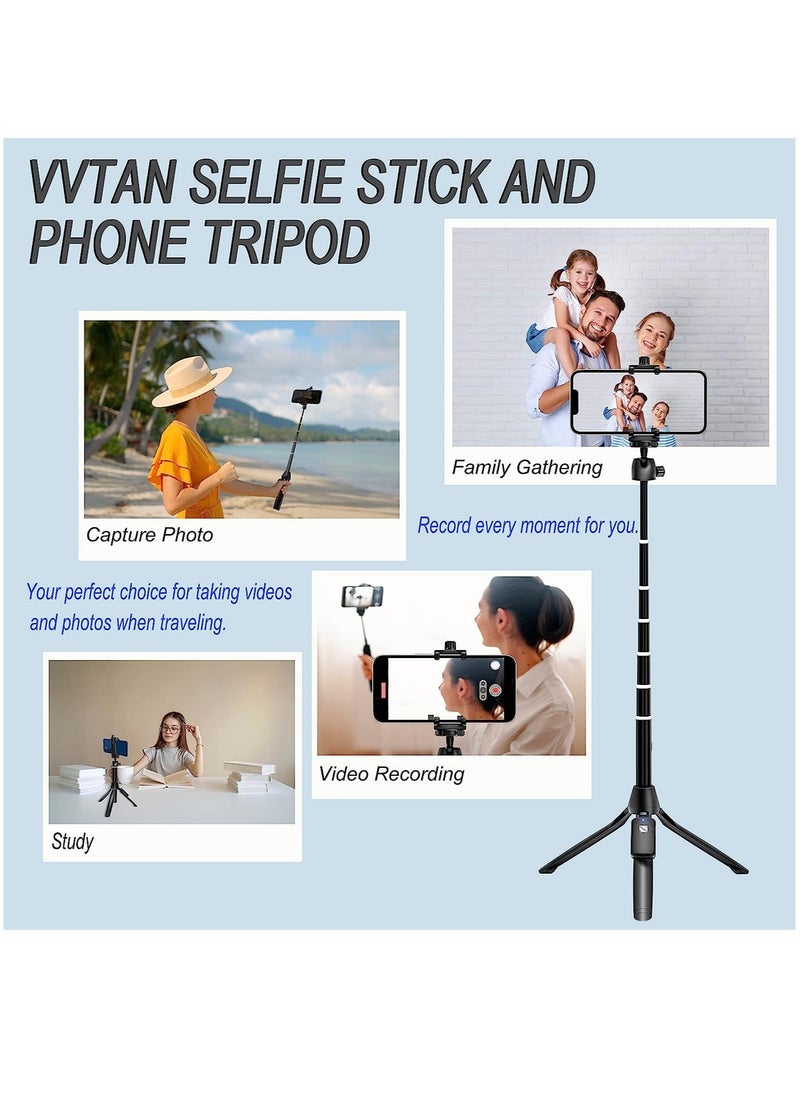 ELTRAZONE - Selfie Stick, 40 inch Extendable Selfie Stick Tripod,Phone Tripod with Wireless Remote Shutter Compatible with iPhone 12 11 pro Xs Max Xr X 8Plus 7 - Image 1