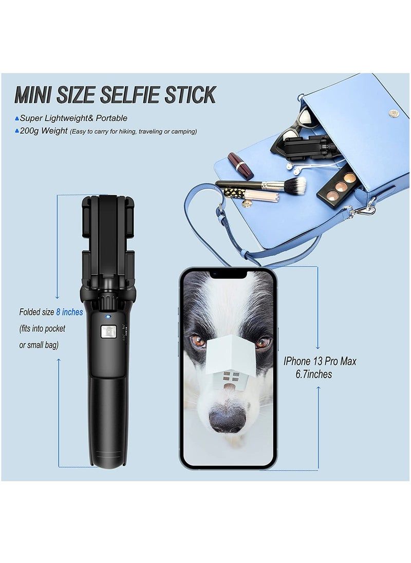 ELTRAZONE - Selfie Stick, 40 inch Extendable Selfie Stick Tripod,Phone Tripod with Wireless Remote Shutter Compatible with iPhone 12 11 pro Xs Max Xr X 8Plus 7 - Image 1