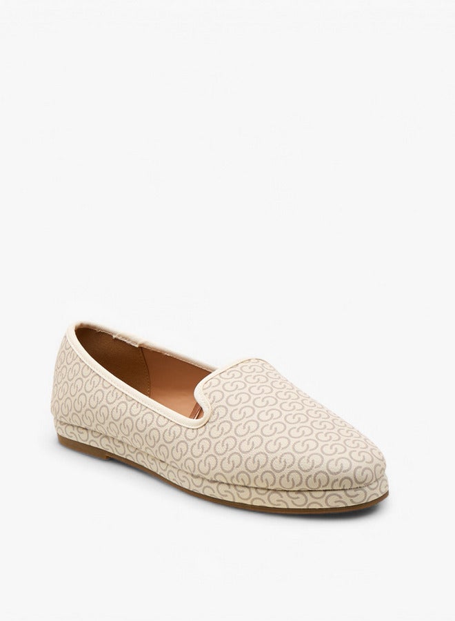 Celeste Women's Monogram Print Slip-On Loafers - Image 2