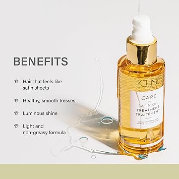 Keune Care Line Satin Oil Treatment Illuminating Oil For Dull Hair 95 Ml - Image 3