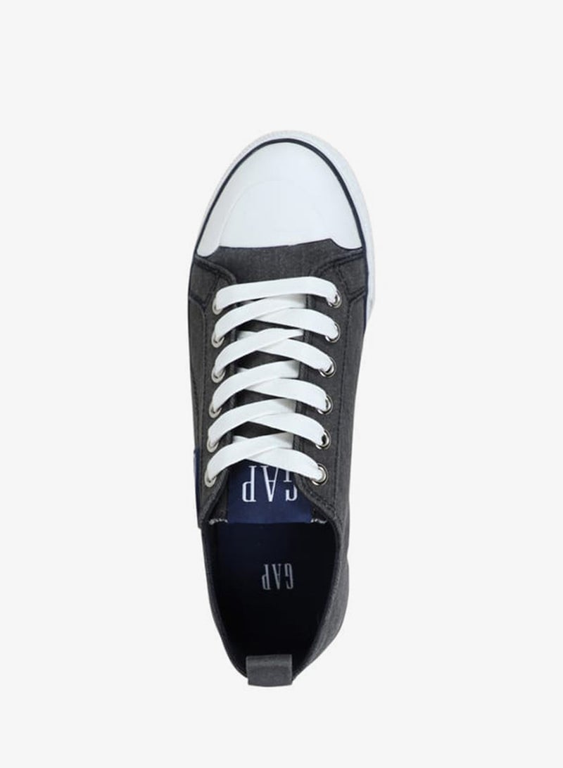 GAP Men's Logo Detail Lace-Up Sneakers with Pull Tabs - HOUSTON II - Image 4