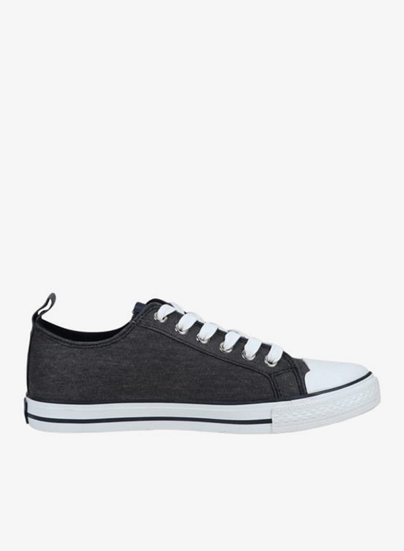 GAP Men's Logo Detail Lace-Up Sneakers with Pull Tabs - HOUSTON II - Image 1