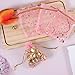 SUMAJU 100 Pieces Moon Star Organza Jewelry Candy Bags 27x35 Inch Sheer Pink Organza Pouch Small Gift Bags with Drawstring for Valentines Day Wedding Baby Shower Birthday Party Favors - Image 4