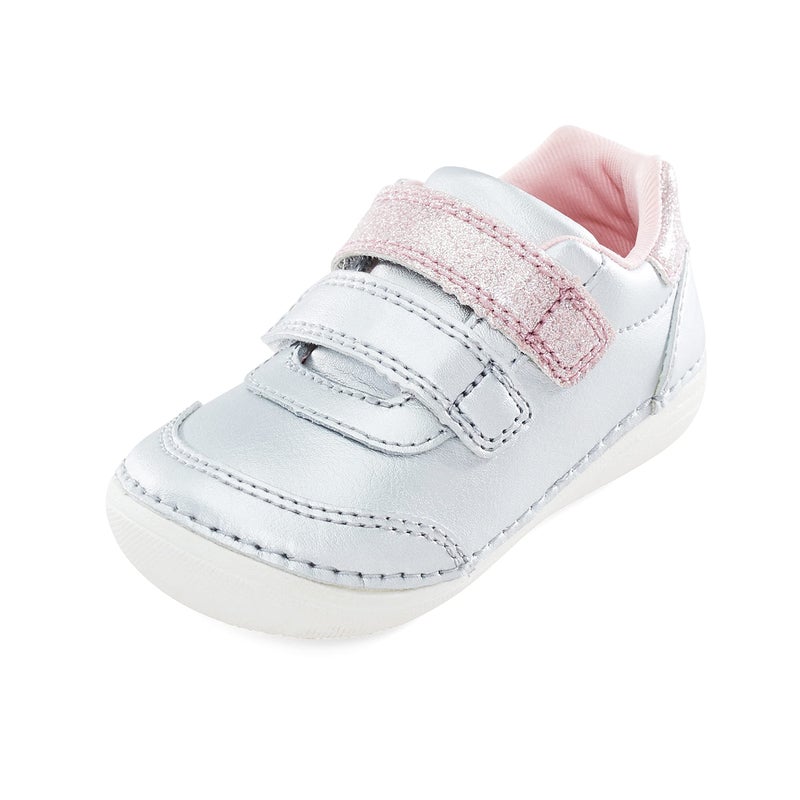 Stride Rite Unisex Child Soft Motion Kennedy Sneaker, Silver Multi, 4.5 Toddler US - Image 3