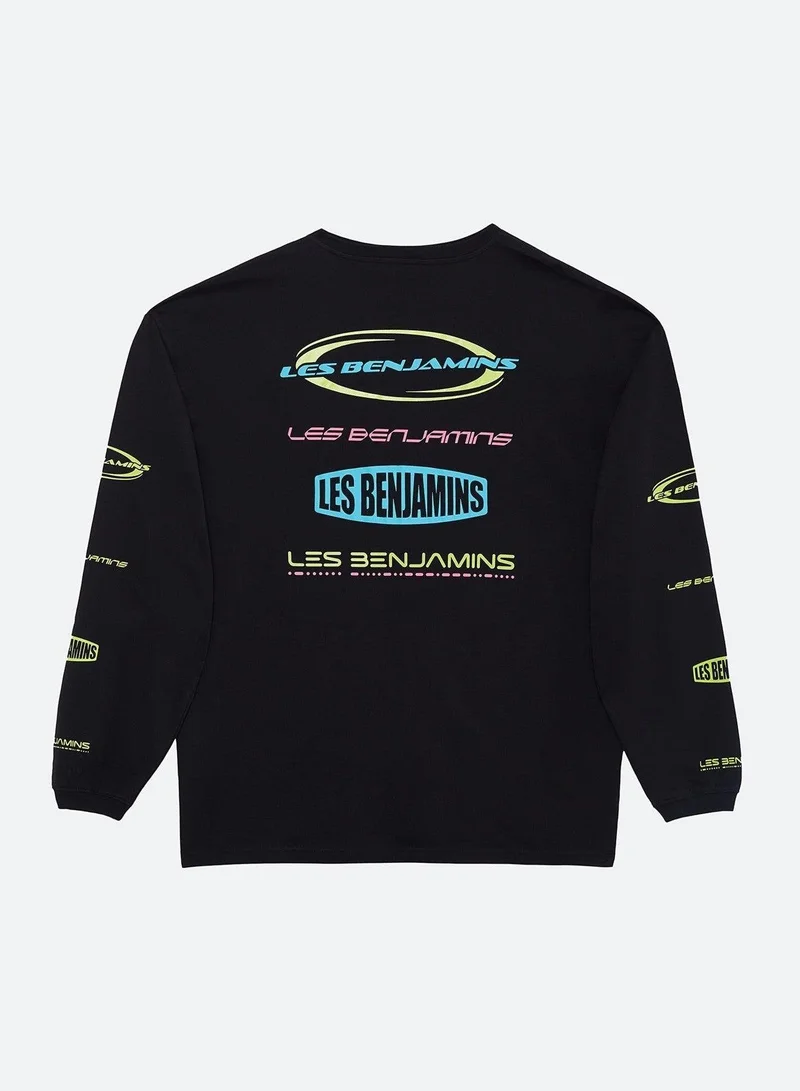 ليس بنجامنز OVERSIZED LONG SLEEVE TEE 003