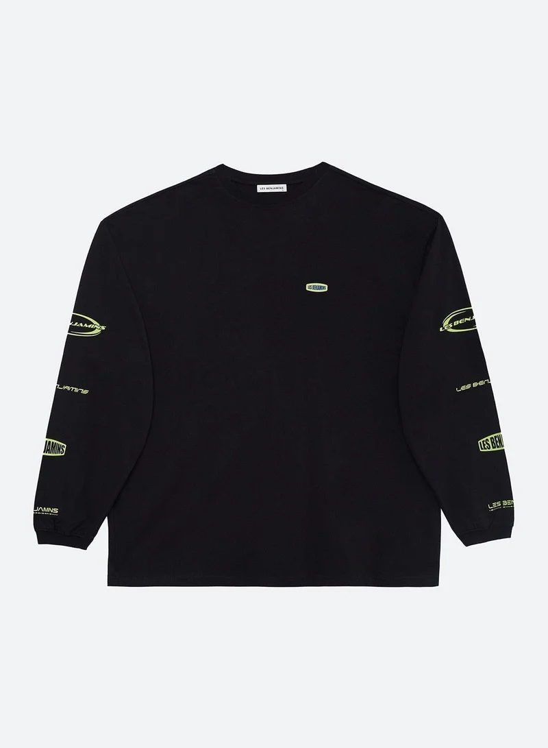LES BENJAMINS  OVERSIZED LONG SLEEVE TEE 003 for Men | Best Price UAE