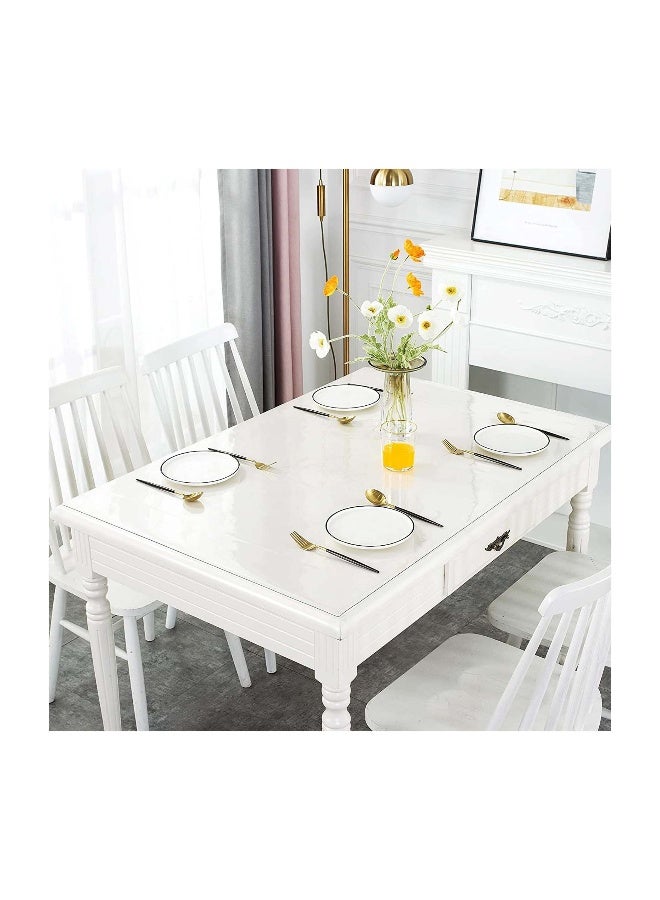 Generic Rectangle Vinyl Tablecloth,100% Waterproof Heavy Duty Oil Spill Proof Stain Resistant Plastic PU Table Cover with Flannel Backing for Kitchen/Dining/Parties 100*100CM - Image 5