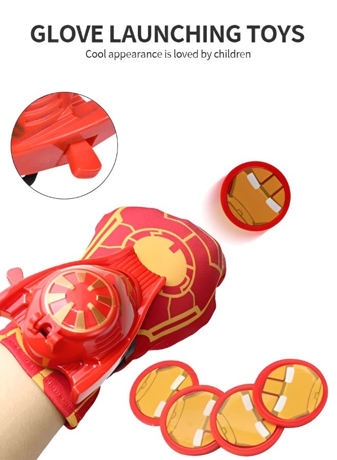 GROIC Superhero Launcher Toy Set, Ironrman Costume Set，Superhero Costume Set, Superhero Cape and LED Mask,  Launcher Toy Gift for Kids - Image 4