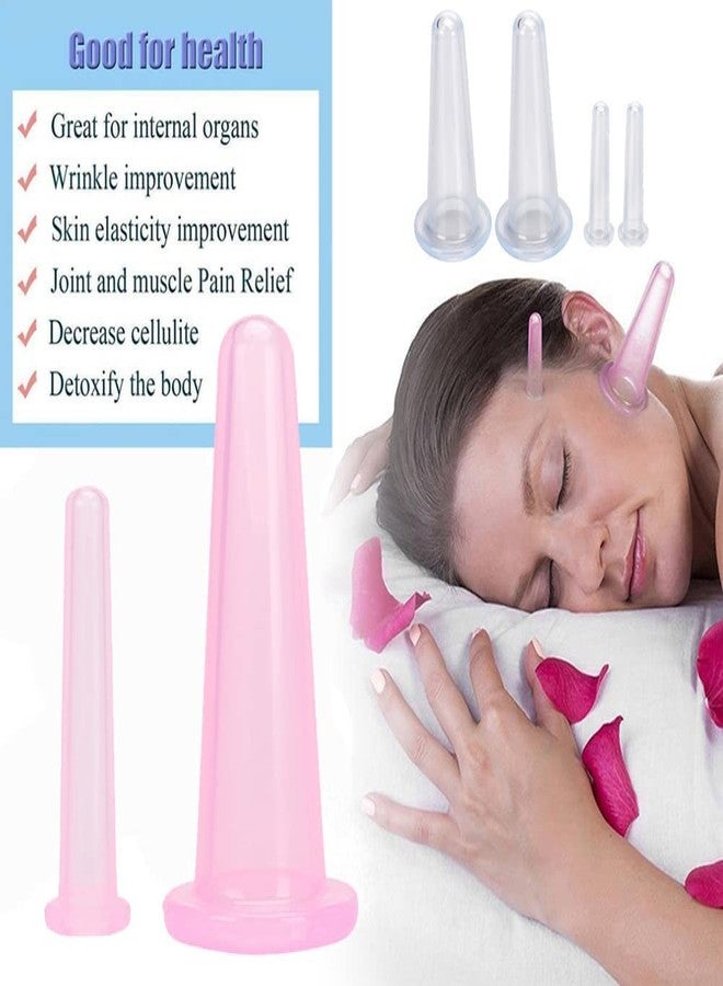Vinban Facial Cupping Set of 2 Silicone Suction Massage Cup for facial cupping - Image 3