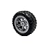 URIMPAVIDO 4PCS Toy Car Wheel 60mm Toy Car Rubber Tire Wheels with Shaft Round Rod Axles for RC Car Truck Robot DIY Model Toy Parts - Image 2