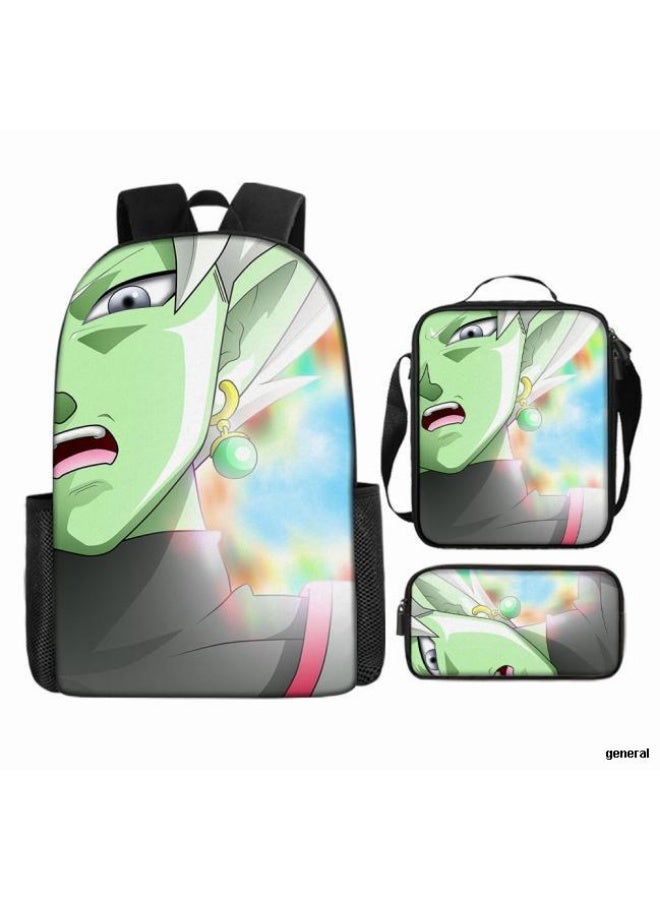 عام حقيبة الظهر المطبوعة الشائعة - مجموعة حقيبة الظهر المكونة من ثلاث قطع (يمكن استخدامها للطلاب والأطفال والأصدقاء للنزهات وتسلق الجبال وما إلى ذلك) - 31 - Image 1