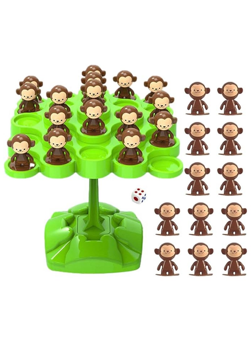 Balancing Monkey Toy Monkey Balancing Tree Game Monkey Balancing Math Game Monkey Balancing Board Game Toys Suitable for Family Party Friends Party (Random Colors) - Image 1