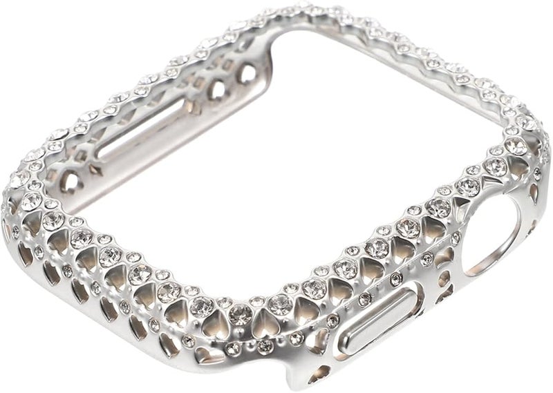 Artibetter Bling Diamond Detachable Watch Case Protector Lightweight Scratch Resistant Silver - Image 1