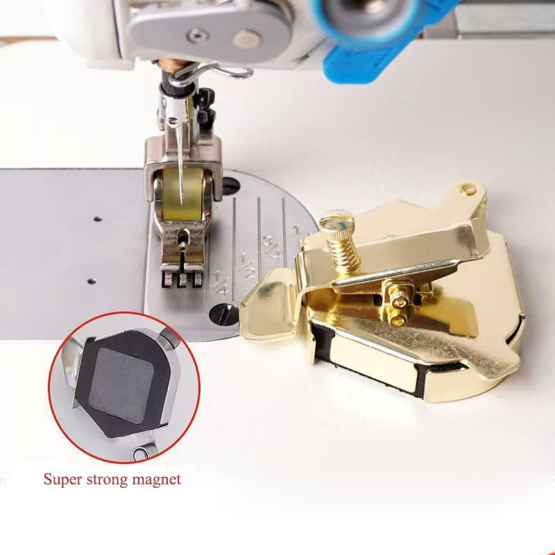 Bequilter Upgraded Multifunctional Magnetic Seam Guide for Sewing Machines, Adjustable Sewing Guide for Precise Stitching, Universal Sewing Supplies and Accessories (Silver) - Image 4