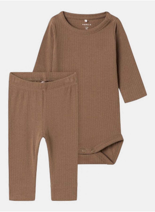 NAME IT - name it Baby Boys Noe Longsleeve Bodysuit / Legging Set - Image 1