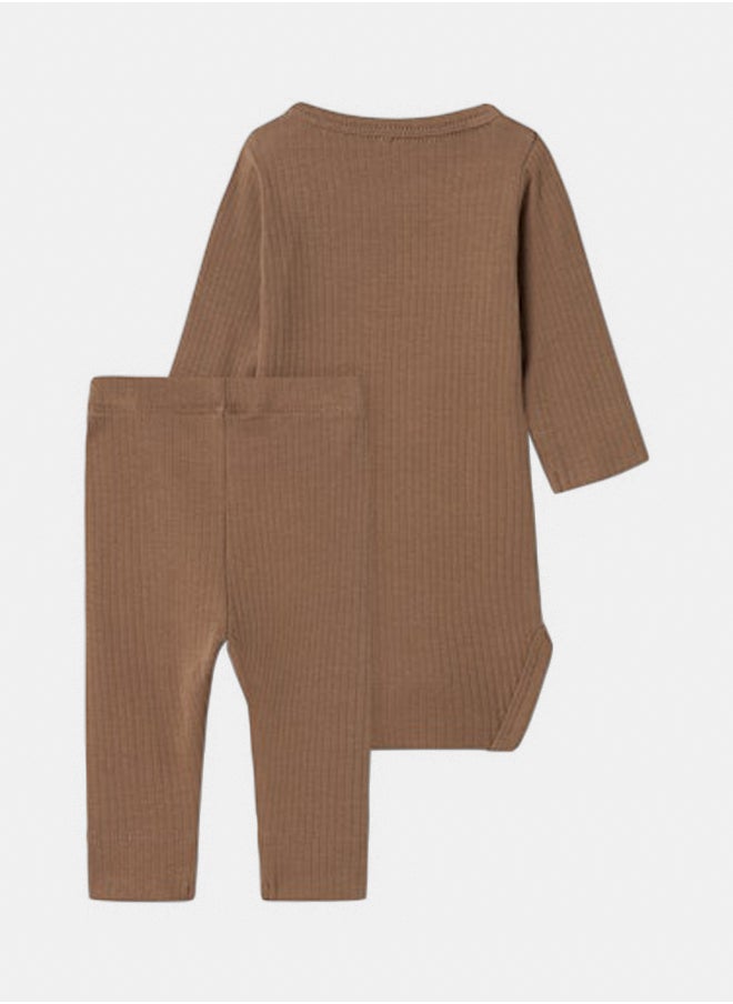 NAME IT - name it Baby Boys Noe Longsleeve Bodysuit / Legging Set - Image 1