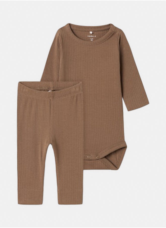 NAME IT - name it Baby Boys Noe Longsleeve Bodysuit / Legging Set - Image 1