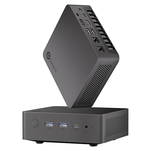 Getorli Mini PC, Dual LAN AMD Ryzen 7 8745HS (Max 4.9GHz), Mini Computers 32GB DDR5 RAM 1TB SSD, Mini Desktop Computer 4K 120Hz Displays/HDMI/Type-C/USB Ports/RJ45/WiFi 6/BT5.3 for Home/Office/Games - Image 1