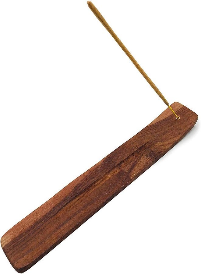 Yajna Traditional-Handmade-Burner Wooden-Incense-Stick-Strip-Holder Ash-Catcher-Stand for-Aromatherapy-Meditation-Yoga (Incense Holder 10 inch(1 pcs) - Image 2