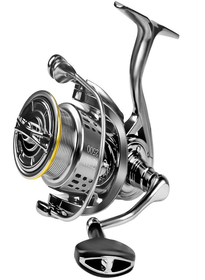 Fishdrops Saltwater Spinning Reel, 12+1BB Ultra Lightweight Powerful Fishing Reel, Metal Frame Carbon Fiber 33 LB Max Drag, 5.5:1 High Speed Ultra Smooth for Saltwater Fishing Reels - Image 1