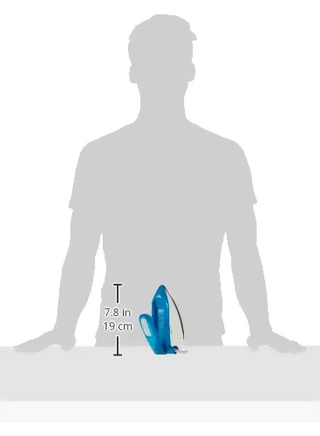 BLACK+DECKER Retractable Handle Steam Iron 40 ml 1085 W TI250 Blue/White - Image 5
