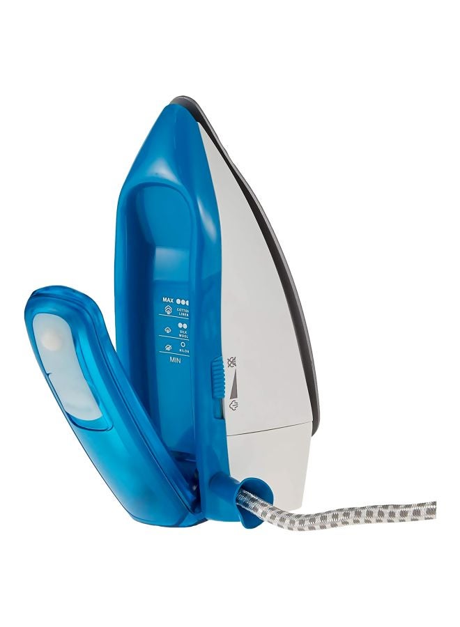 BLACK+DECKER Retractable Handle Steam Iron 40 ml 1085 W TI250 Blue/White - Image 2