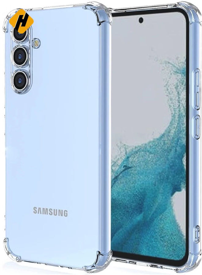 HuHa Samsung Galaxy A34 5G Clear Cover Case soft TPU Transparent Silicone Rubber Back Protective Case shock Absorbent Reinforced Corner - Image 1