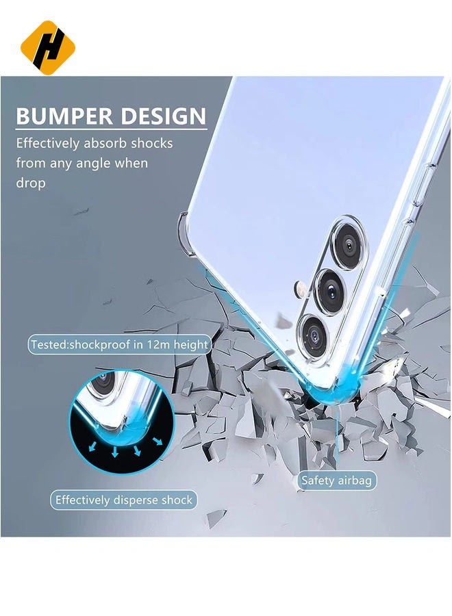 HuHa Samsung Galaxy A34 5G Clear Cover Case soft TPU Transparent Silicone Rubber Back Protective Case shock Absorbent Reinforced Corner - Image 5