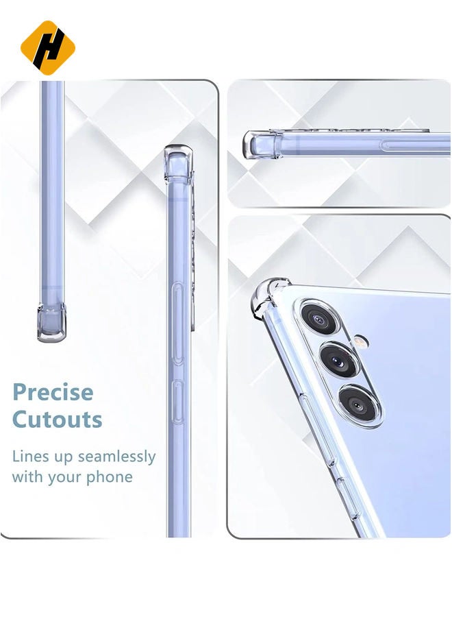 HuHa Samsung Galaxy A34 5G Clear Cover Case soft TPU Transparent Silicone Rubber Back Protective Case shock Absorbent Reinforced Corner - Image 3