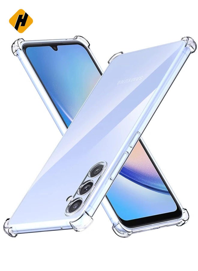 HuHa Samsung Galaxy A34 5G Clear Cover Case soft TPU Transparent Silicone Rubber Back Protective Case shock Absorbent Reinforced Corner - Image 4
