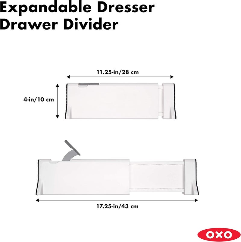 OXO Good Grips Expandable Dresser Drawer Divider  2 Pack - Image 2