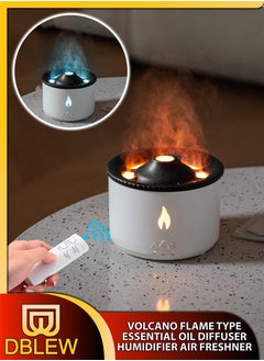 Volcano Flame Aroma Air Humidifier with Remote Control Jellyfish Mist Electric Aromatherapy Essential Oil Diffuser For Bedroom Baby Room Home Office Yoga Spa With 2 Mist Modes And Dual Lightning Color - pzsku/Z1F64DE73189C9678DCBCZ/45/_/1698672921/14fa01b5-3092-4e61-9888-56ef637809fa