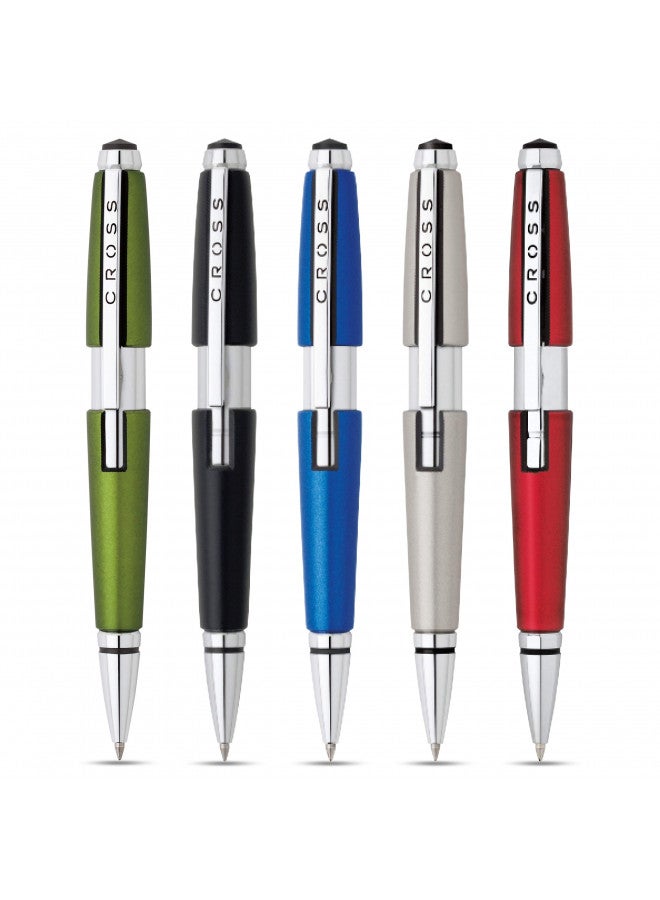 Cross قلم جيل كروس إيدج، قابل للسحب، متوسط 0.7 مم، حبر أسود، أسطوانة سوداء - Image 5