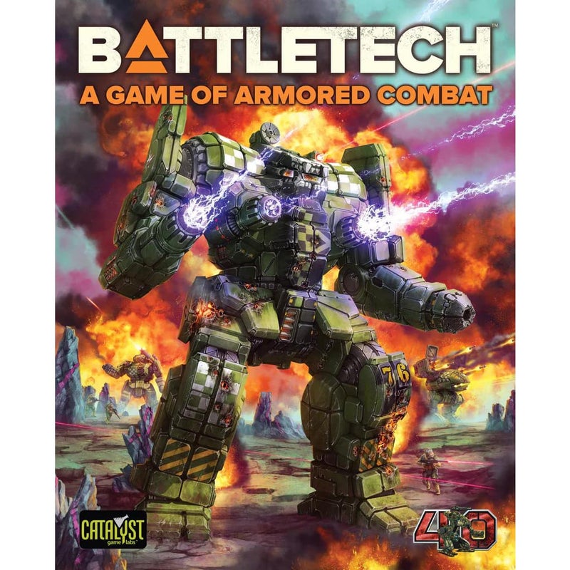 Catalyst Game Labs BattleTech لعبة القتال المدرع الطبعة الأربعون من Catalyst Game Labs مجموعة بدء لعبة مصغرات الخيال العلمي مع خرائط قتال الميك والزنبركات وكتب القواعد والتضاريس واستراتيجية مستوحاة من RPG - Image 2