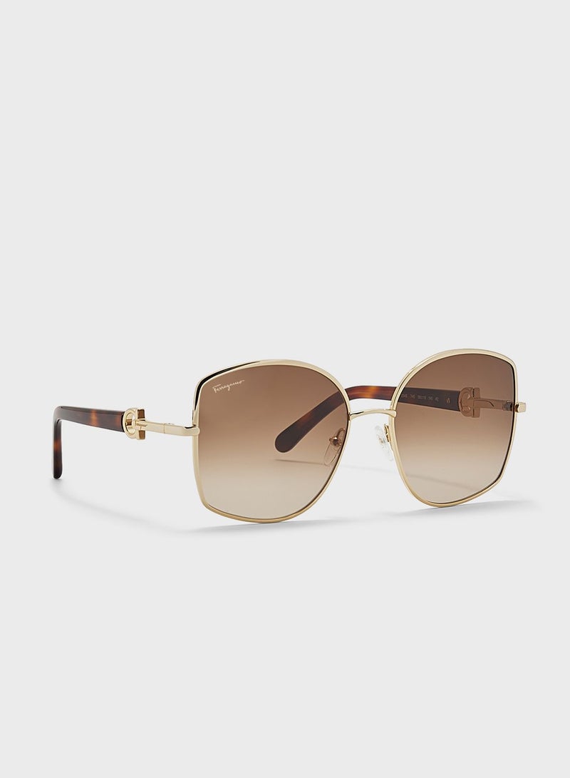 FERRAGAMO Oval Shape Sunglasses - Image 1