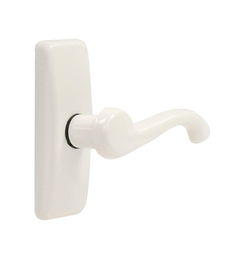 Larson Certified Storm Door White Georgian Lever, Storm Door Handle Replacement with Surface Mount Hardware - Image 2