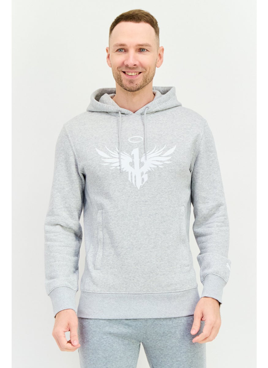 PUMA Men Sportswear Fit Long Sleeves Outdoor Sweatshirt, Light Grey  - Image 1